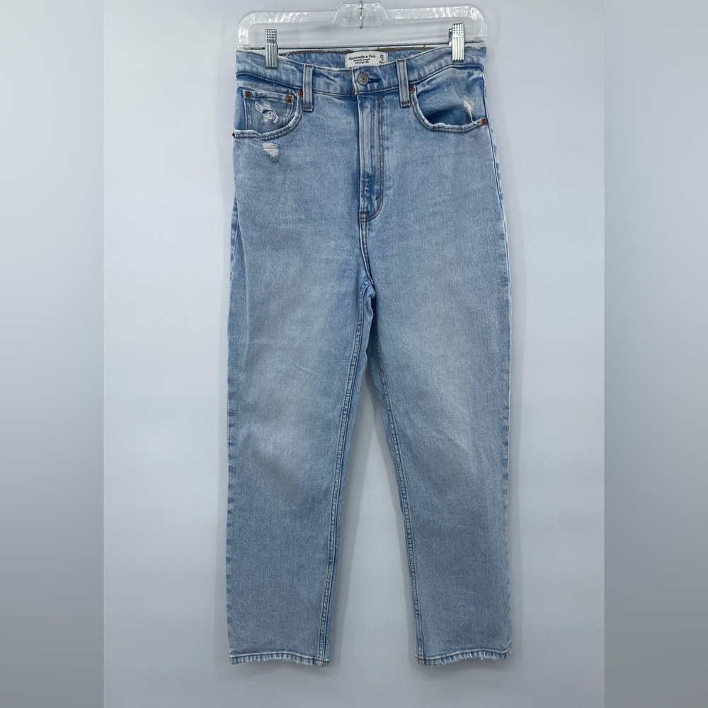 Abercrombie and Fitch the Ankle Straight Ultra High Rise jeans size 4 - Picture 2 of 8